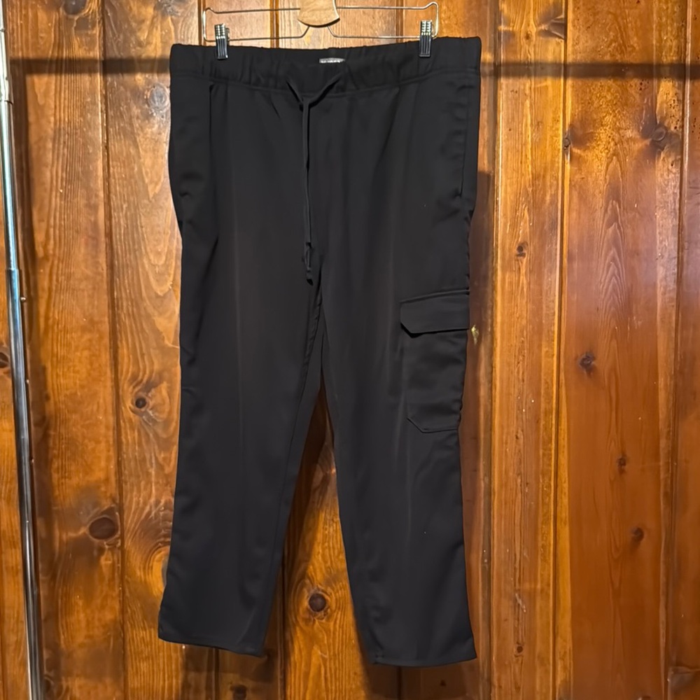 Divided Black Cargo Pants Sturdy Full-Length Casual